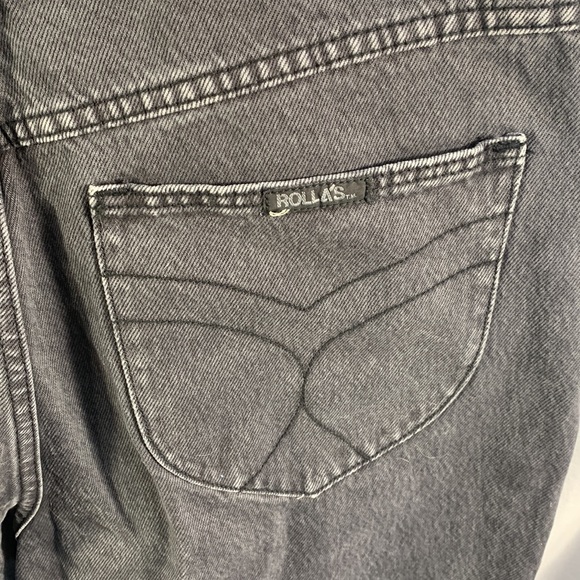 Rolla’s Classic Straight Fit Black Wash Jeans Size 30 - Picture 4 of 12